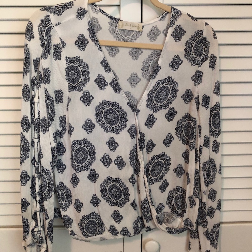 Altar’d State Blouse with Medallion Pattern